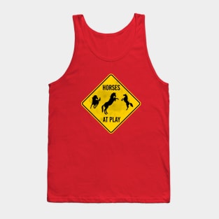 HORSES AT PLAY Tank Top